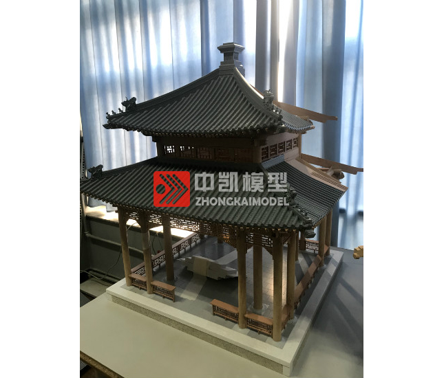 重檐四角亭模型 1：6